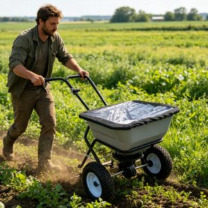 Industrial Grade Garden Sand Tools Hand-Pushed Agricultural Fertilizer Seeder Essential for Farm Use for Garden Tools