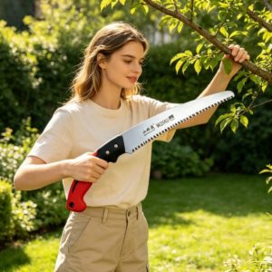 Curved Special Steel SK5 27cm Blade Plastic Handle Speed-Energy Saving Garden Tool Hand Shears Manual Triangular Tooth H