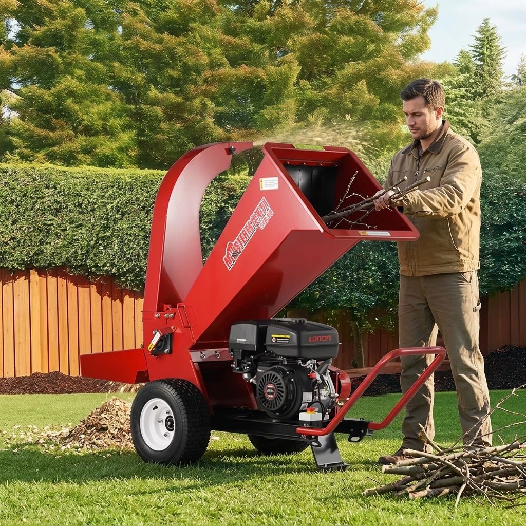 High Quality Industrial 13HP Wood Chipper High-Efficiency Garden Tool Maximum Cutting Diameter 90mm New Style Wood Shred