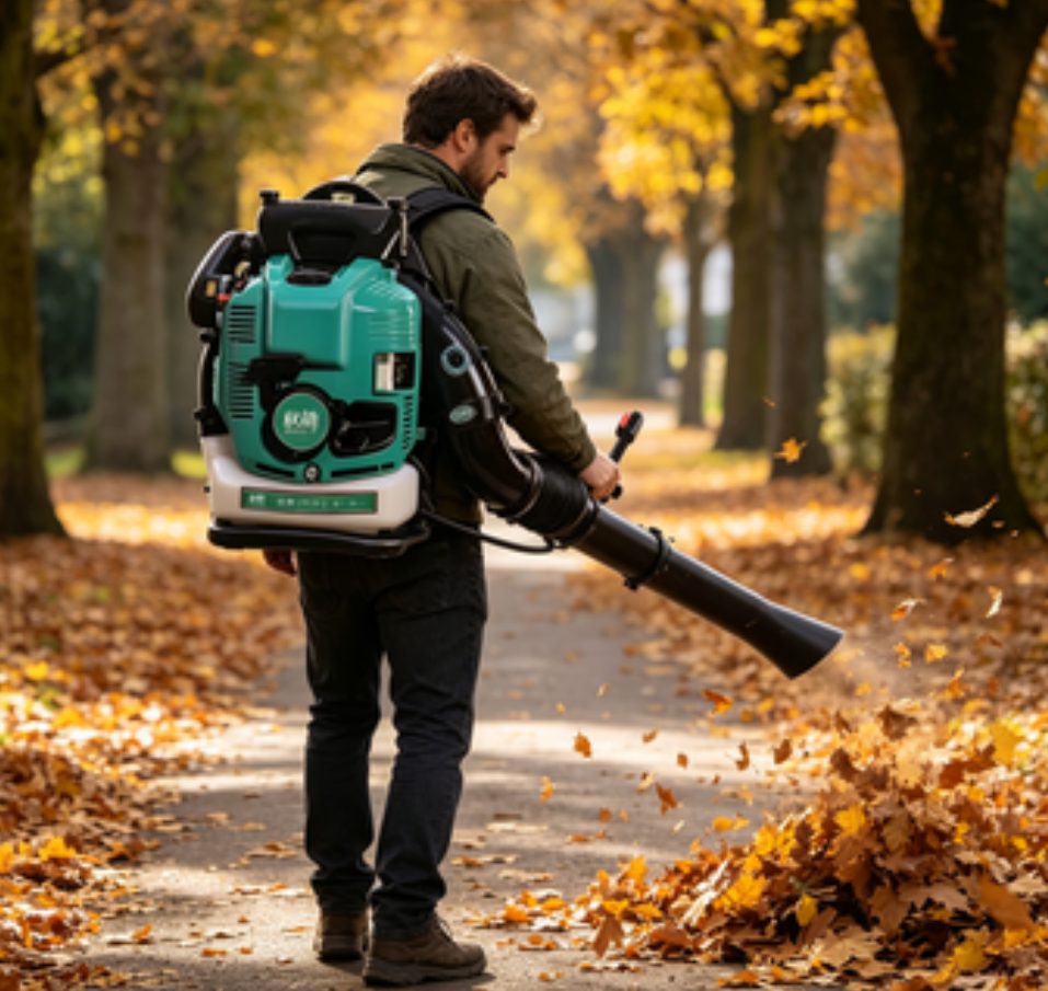High Quality Industrial Four-Stroke Gasoline Cordless Backpack Blower Brushless Motor Plastic 75.6cc 3-Year Warranty Lar