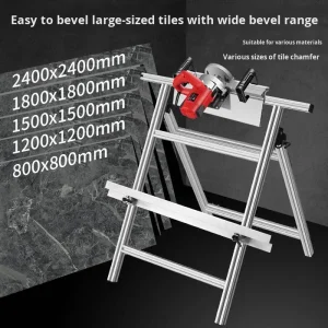 DC Powered Industrial Ceramic Tile Chamfering Machine 45 Degree Beveling Chaser Cutting Dust-Free Tile Chamfering Machin