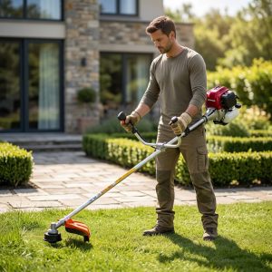 High-Horsepower GX35 Four-Stroke Garden Lawn Mower Petrol String Trimmer with Industrial Carburetor Eco-Friendly Brush C
