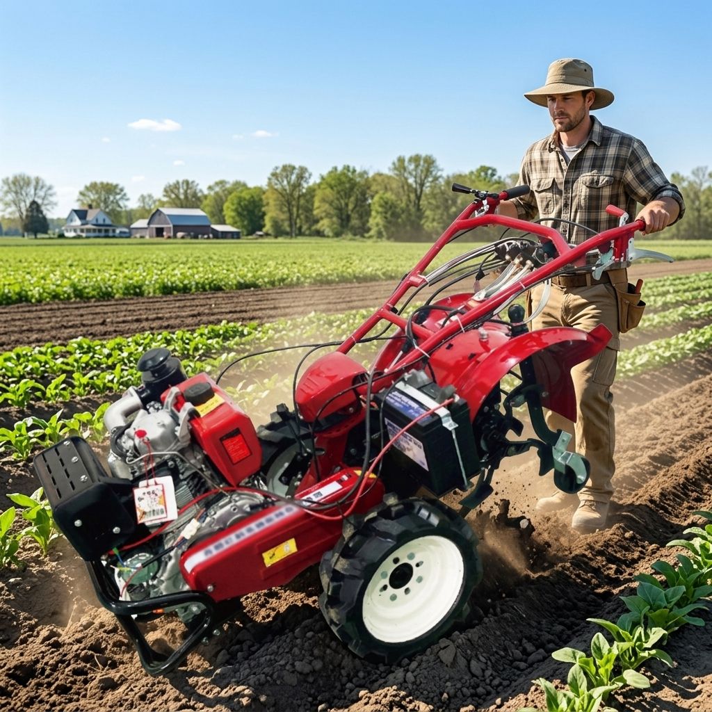 Hot Selling Diesel-Powered Agricultural Plow Machine Small Cultivating Tiller and Microcultivator for Plowing Micro Cult