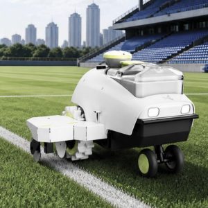 Automatic Intelligent Sports Field Line Marking Robot Electric Road Layout Pre-Marking Machine Labor-Saving Efficient St
